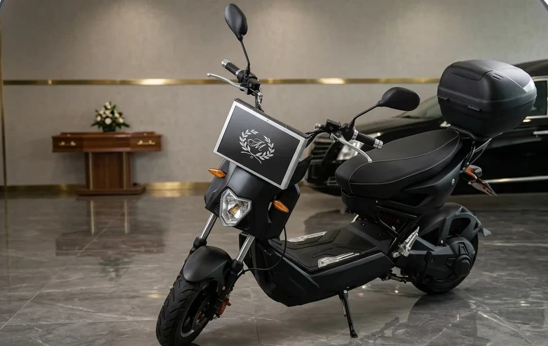 Scooter elétrica de escolta cerimonial